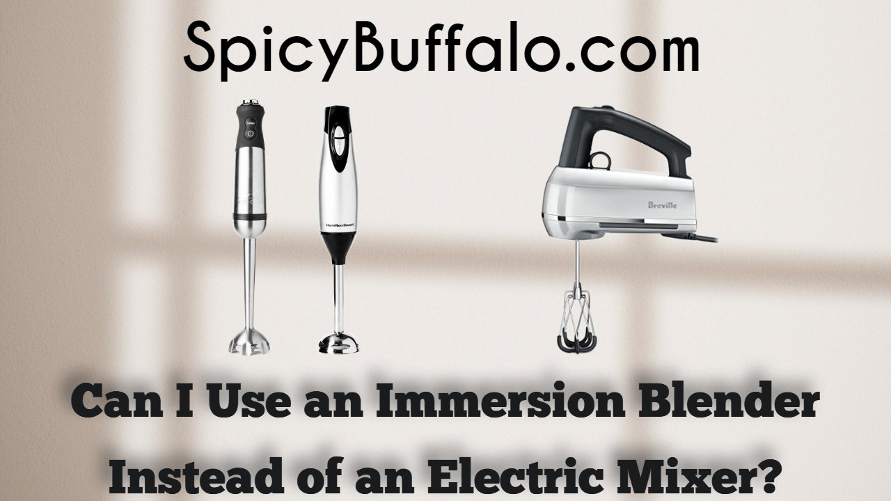 Can I Use an Immersion Blender Instead of an Electric Mixer? Spicy