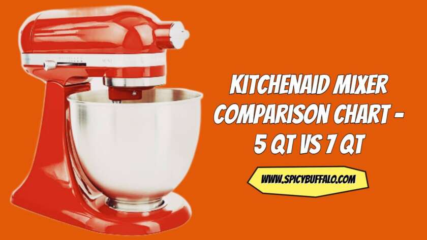 Kitchenaid Mixer Comparison Chart - 5 Qt Vs 7 Qt | Spicy Buffalo