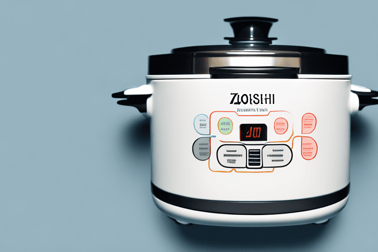 A zojirushi rice cooker with its components and features