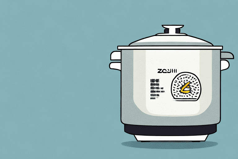A zojirushi rice cooker filled with porridge or congee