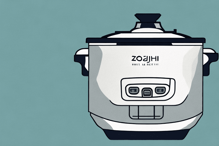 A zojirushi rice cooker with a bowl of cooked sticky rice