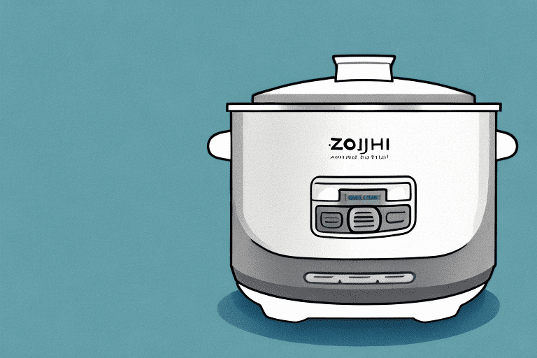 A zojirushi rice cooker with a bowl of cooked short-grain sweet rice beside it