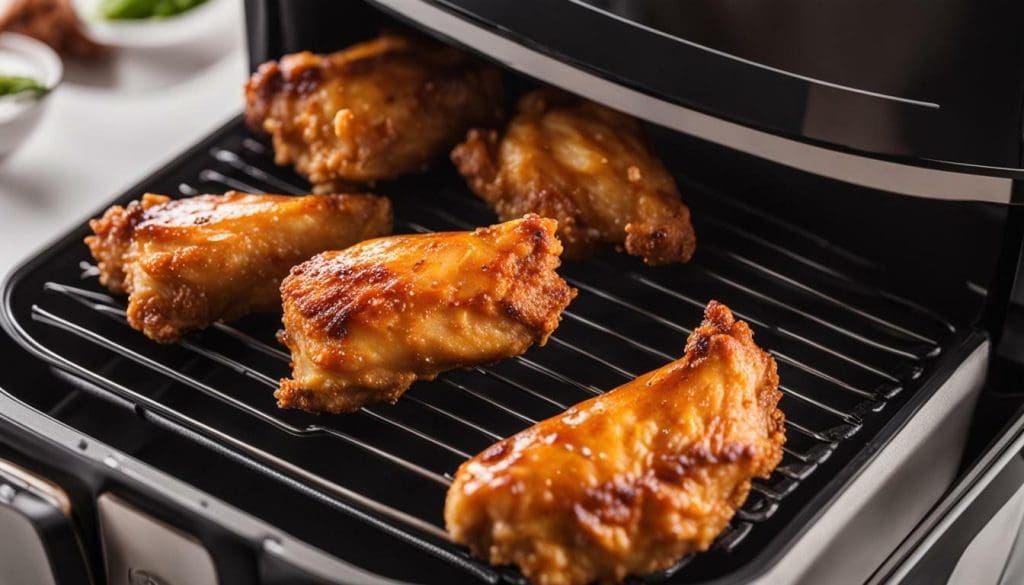 cook time for tyson frozen chicken wings in air fryer