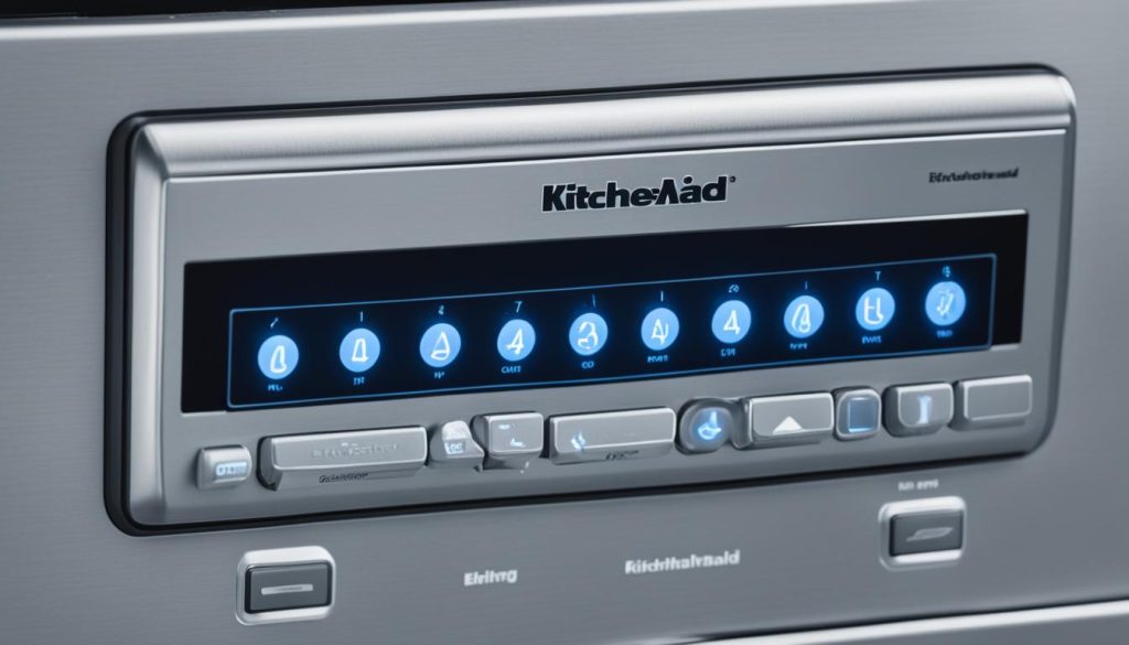 KitchenAid dishwasher clean light blinking codes